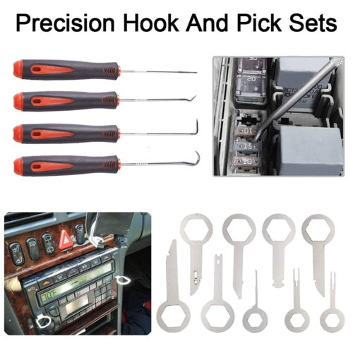 Professional Car Interior Disassembly Kit - 238 Piece Automotive Trim Removal Tool Set