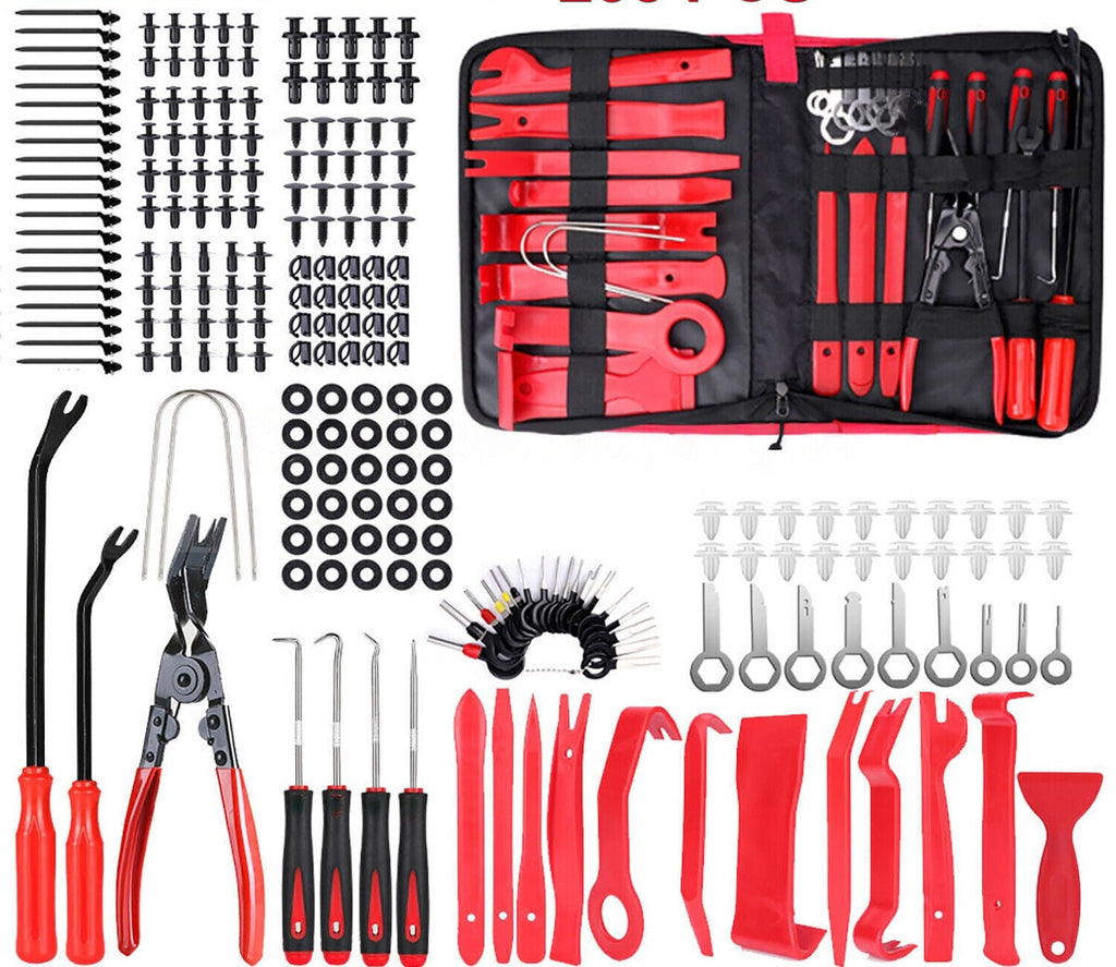 Professional Car Interior Disassembly Kit - 238 Piece Automotive Trim Removal Tool Set